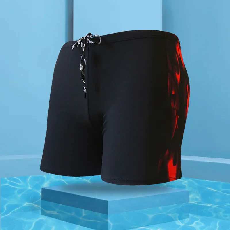 Mens Swimwear Pants Summer Beach Swim Shorts Swimsuit Swimming Boxer Briefs Quick Dry Sswimming Trunks Z260313