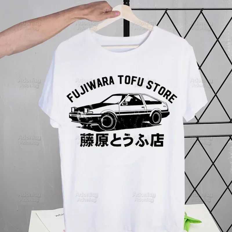 Initial D Drift Car Akagi RedSuns T-shirts Summer Anime AE86 Tshirt JDM Manga t shirts Short Slve Takumi Fujiwara Tops X250213