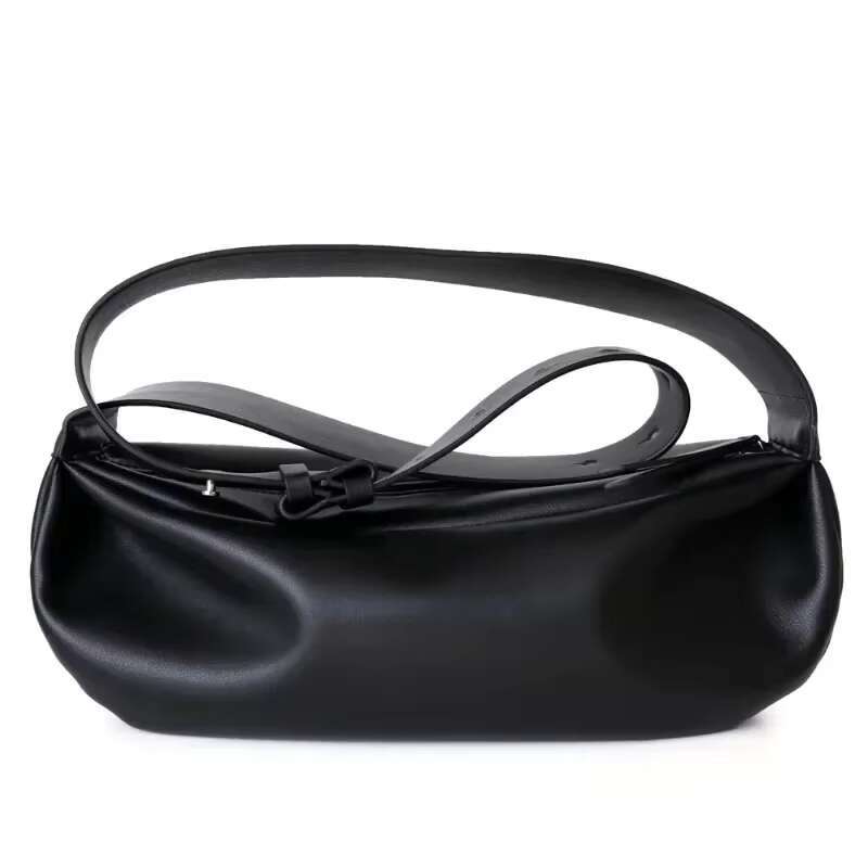 Wide Strap Bags For Women Shoulder Bag Half Moon Bolsas Feminina Vintage Crossbady Bolsos Mujer High Quality Simple Handbags