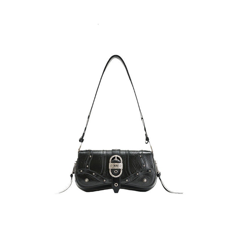 JW PEI Pudding JOY New Motorcycle Series Law Stick Crossbody Underarm Large Capacity Bag For Women