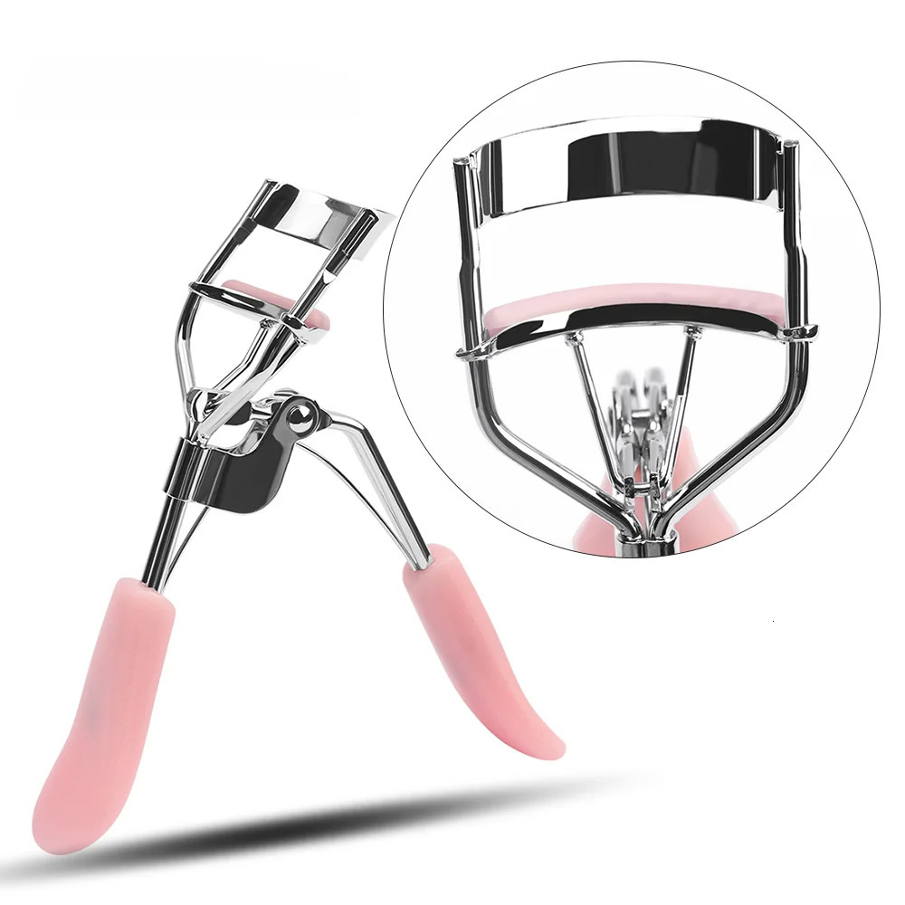 Wholesale 1Pc Makeup Eyelash Curler Beauty Tools Lady Women Nature Style Cute Handle Curl Eye Lash random color 250115