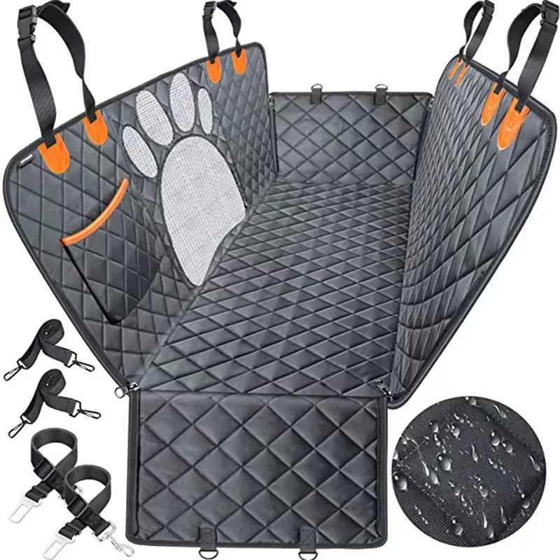 Dog Car Seat Covers Ruxin Dog Car Seat Cover Waterproof Foldable Pet Dog Travel Mat Mesh Dog Carrier Car Hammock Cushion Protector Zipper Pocket H2502