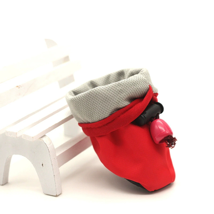 Dog Shoes Dog Boots & Paw Protector, Anti-Slip Sole Dog Booties with Reflective Straps Shrink Rope Waterproof Dog Shoes for Small Medium Dogs M S23
