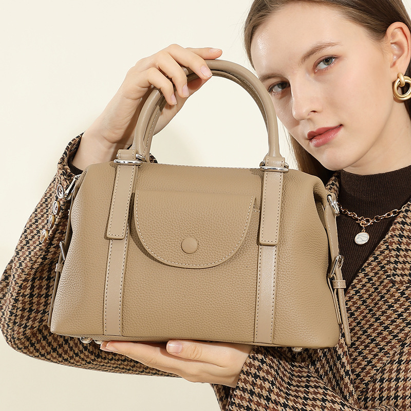 Bag Handbag New Women's Leather Handbag Versatile Fashion Shoulder Crossbody Commuting Bag