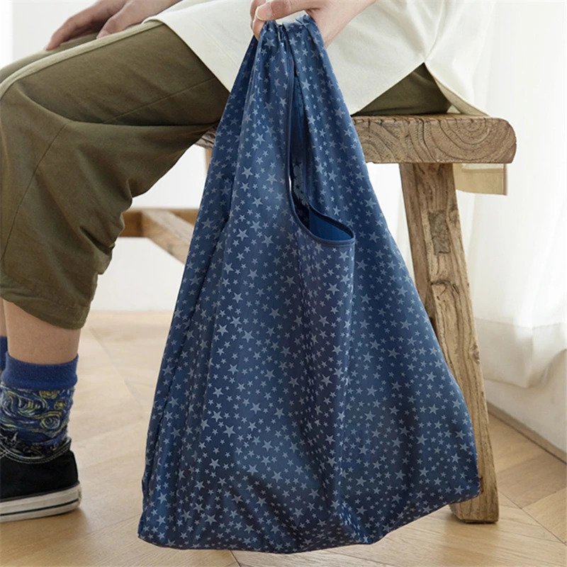 Portable Foldable Large Shopping Bag Tote Capacity Reusable Grocery Handbags EcoFriendly Shopper Cloth Bags for Travel 250121