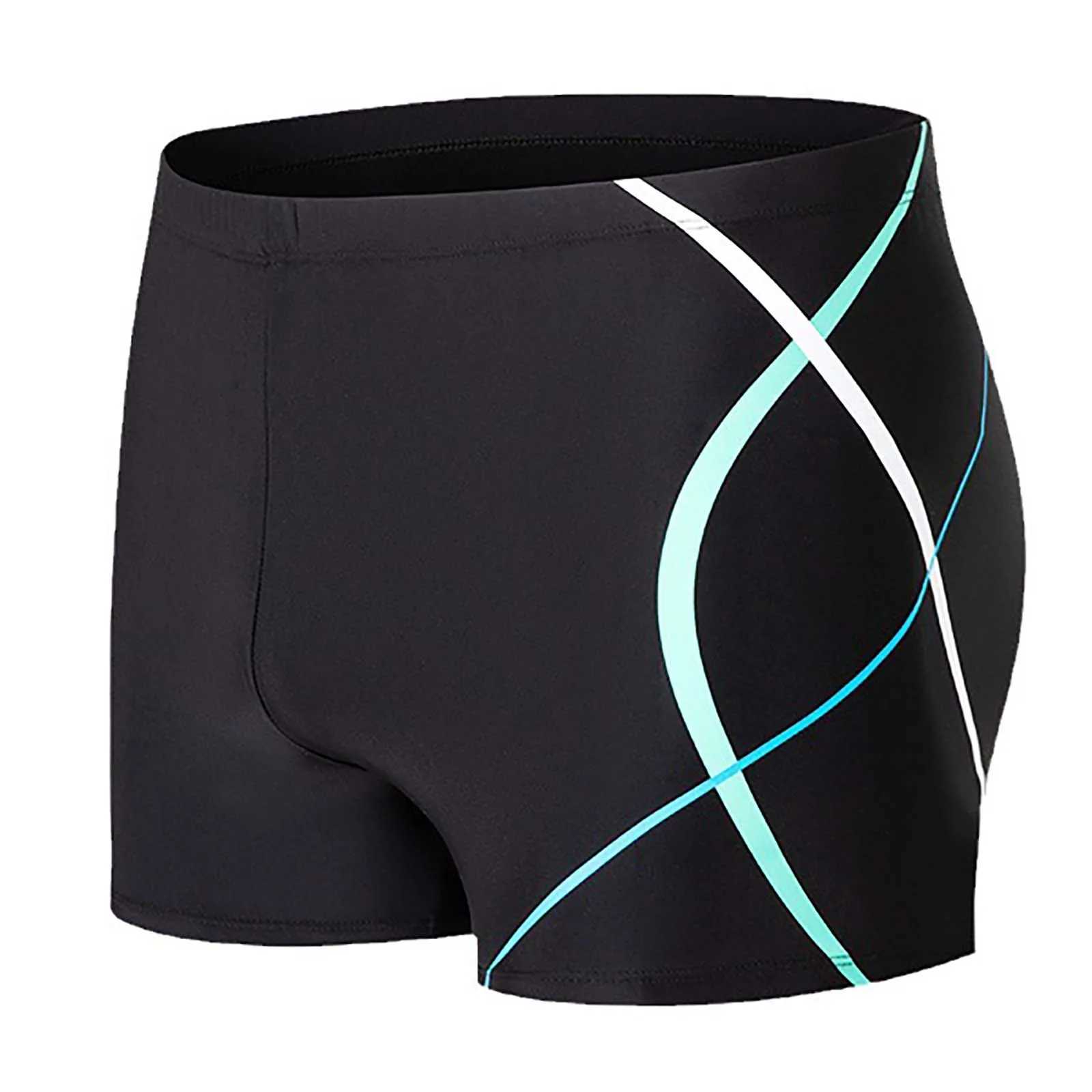 Mens Summer Swimming Trunks Athletic Swim Boxer Shorts with Mesh Liner Swimwear Beach Surfing Sunbathing Diving Pool Swimsuit Z260313