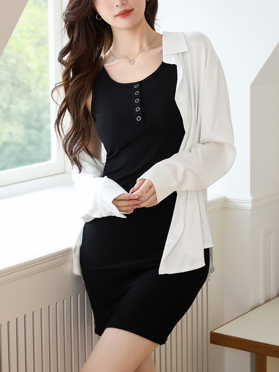 G82500 A5 Master Quality Vest Dress Women Summer 2025 New Cotton Tight Sexy Hip Sling Short Skirt