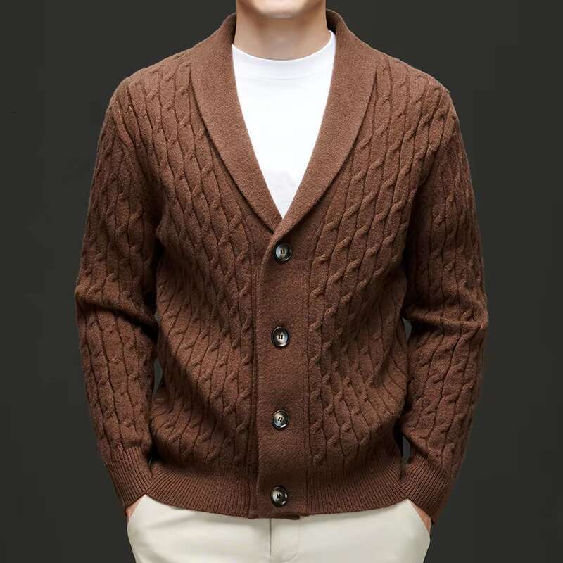 Women's Coat Men's Clothing M-4Xl Men Cardigan Comfortable Brand Wool Fashion Top Quality Men's Sweater