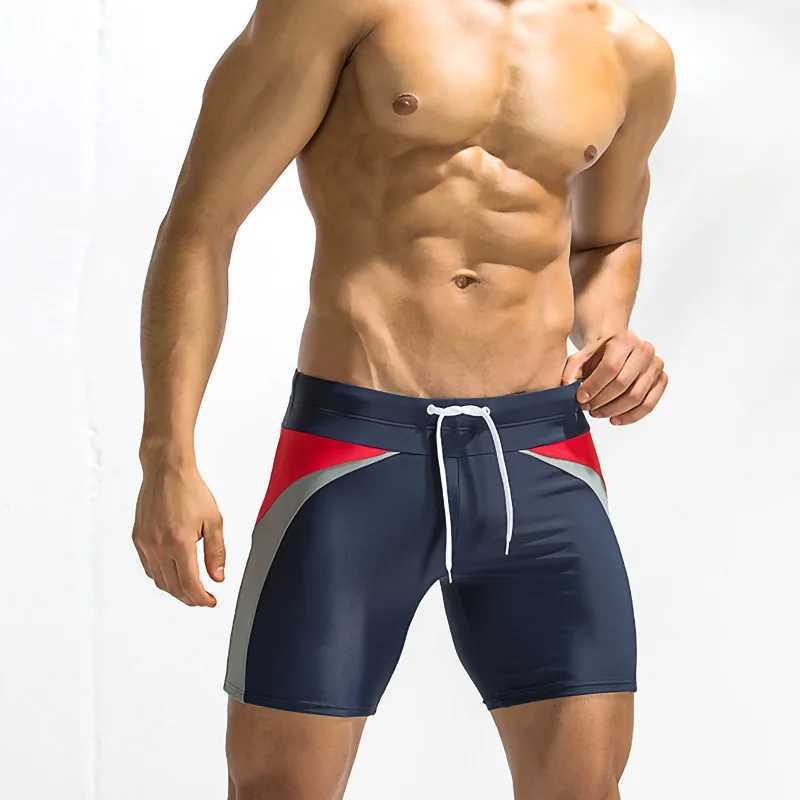 Mens Swimming Trunks Short Swimsuit Quick Dry Elasticity Tight fitting Z260314