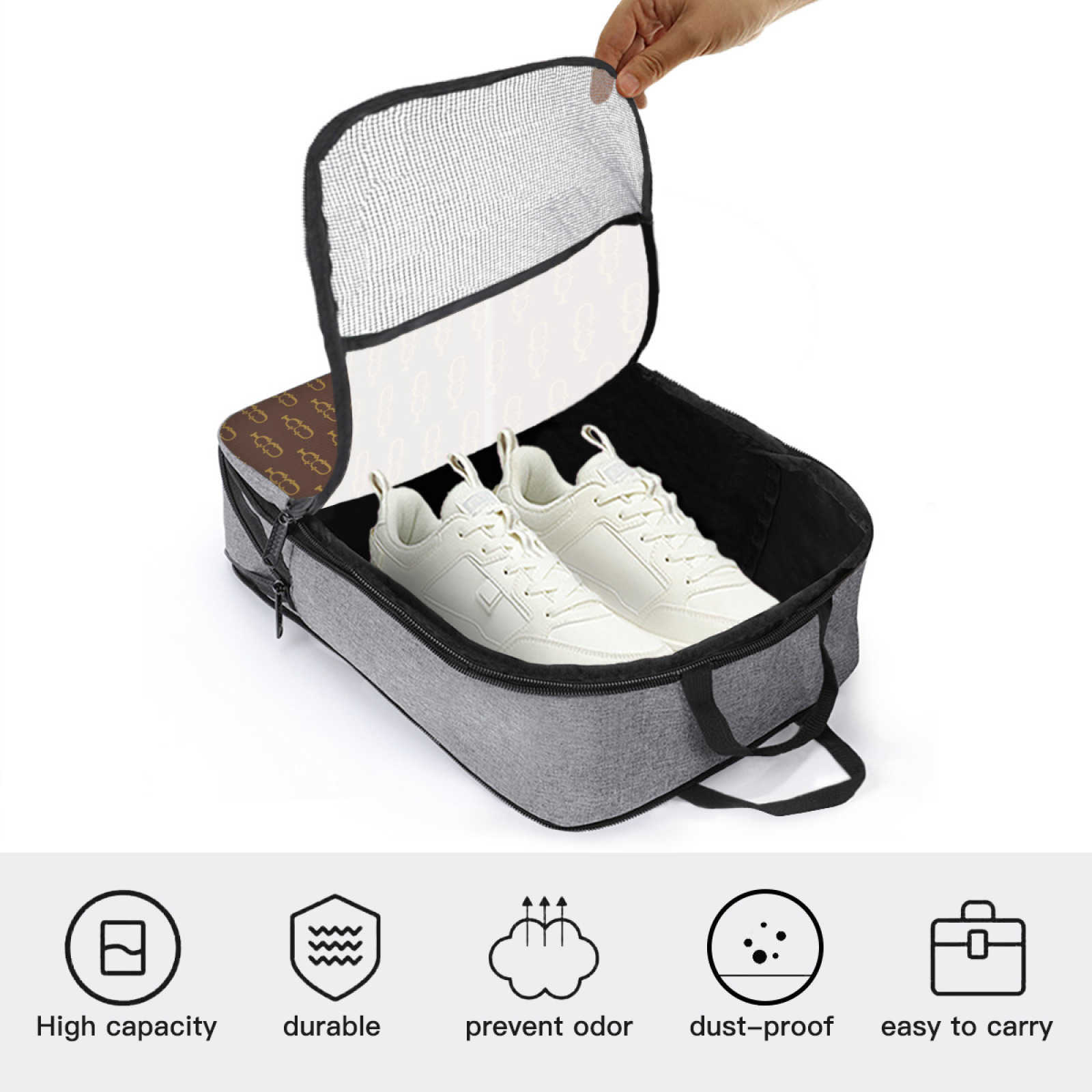 NXY Dustproof Shoes Organizer Storage Bags Portable Travel Shoe Bag With Sturdy Zipper Pouch Case Pocket Shoes Organizer Stuff Sacks