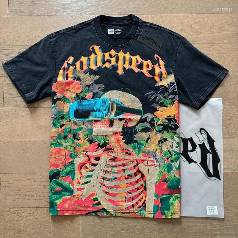 Men's T Shirts Good Quality Summer Style Fashion Short Sleeve Men Women Unisex Abstract Colorful Skull Print Trend
