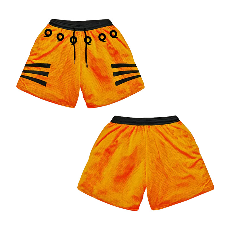 Hip-hop Drawstring American Shorts New Summer Short Pants Loose Casual Trend Beach Pants Men's Pants Print