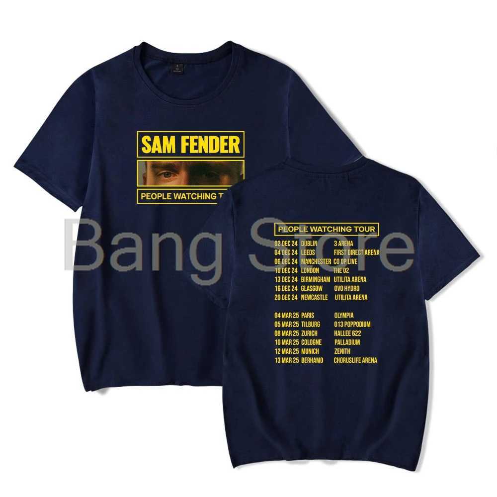 Sam Fender People Watching Tour Short Slve T Women Men Crewneck Fashion Unisex T-shirt X250213