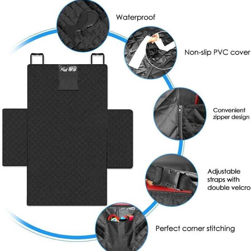 Dog Car Seat Covers Trunk Pet Mat Suitable for Tesla Model Y Dog Seat Cover Fabric Oxford Waterproof Mat Bed Internal Protection Accessories H250211