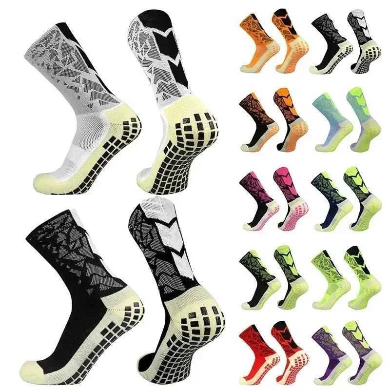 Professional Men Women Camouflage Arrow Soccer Socks Breathable Sports Silicone Anti Slip Grip Football SocksXJ250213