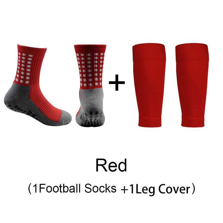 2 Piece Set High Quality Soccer Sports Grip Socks Leg Cover Kids Non-slip Basketball Football Socks Yoga OutdoorXJ250213