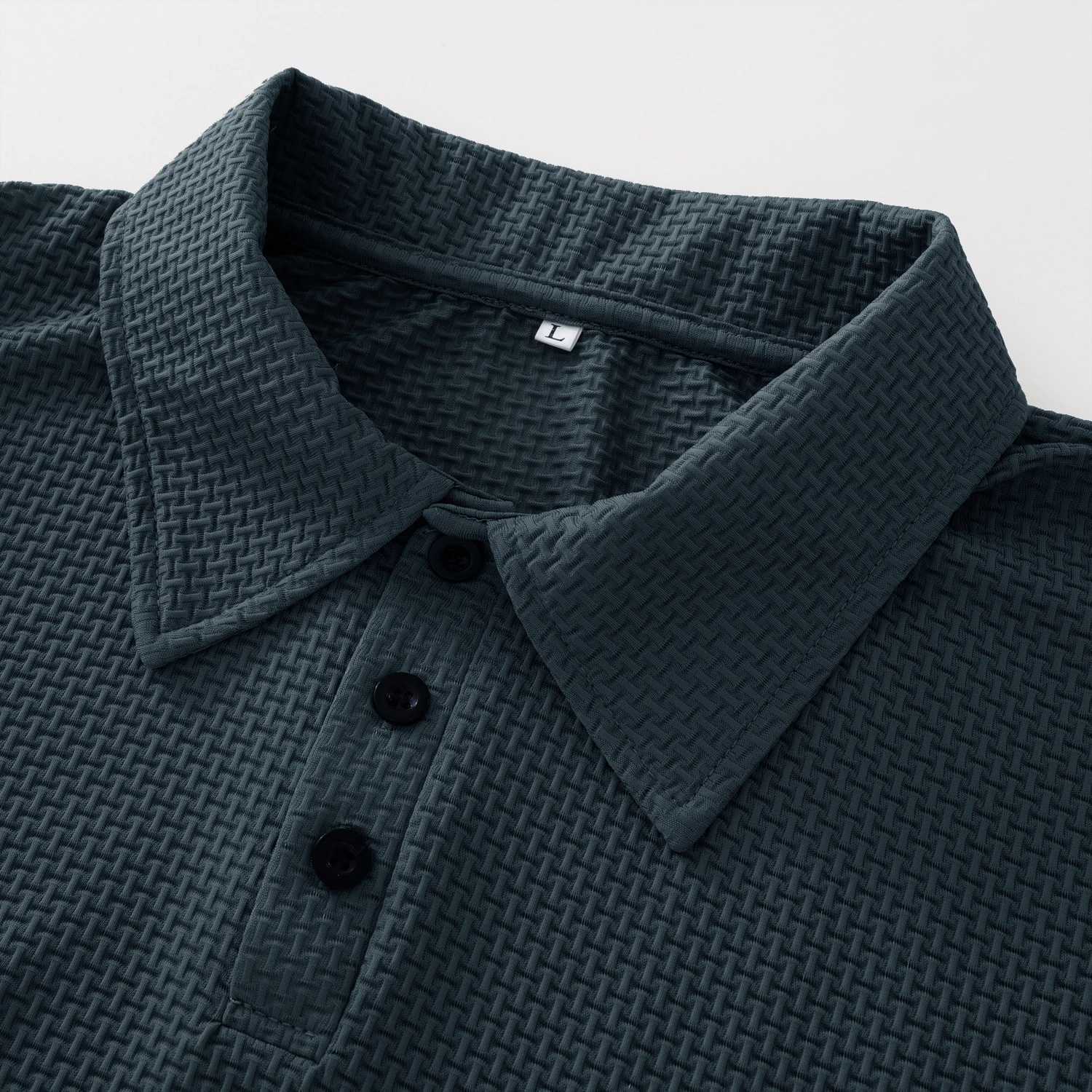 Summer New Mens Short Sleeve T-shirt Cool and Breathable Polo Shirt Business Casual Sweat-absorbing Tops L-4XL X250213