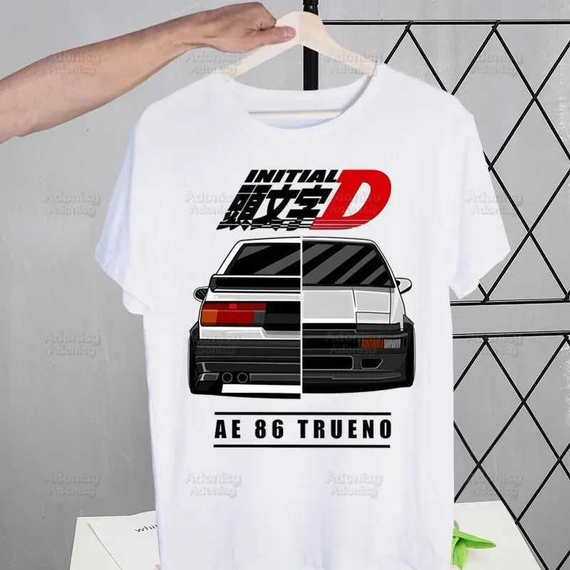 Initial D Drift Car Akagi RedSuns T-shirts Summer Anime AE86 Tshirt JDM Manga t shirts Short Slve Takumi Fujiwara Tops X250213