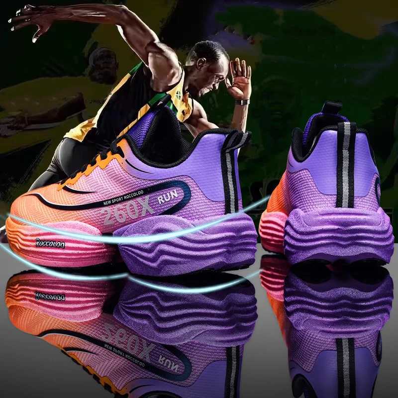 Air Cushion Tenis Mens Sports Running Shoes Marathon Carbon Plate Breathable Ultralight Womens Comfort Athletic Casual Sneakers Z250304
