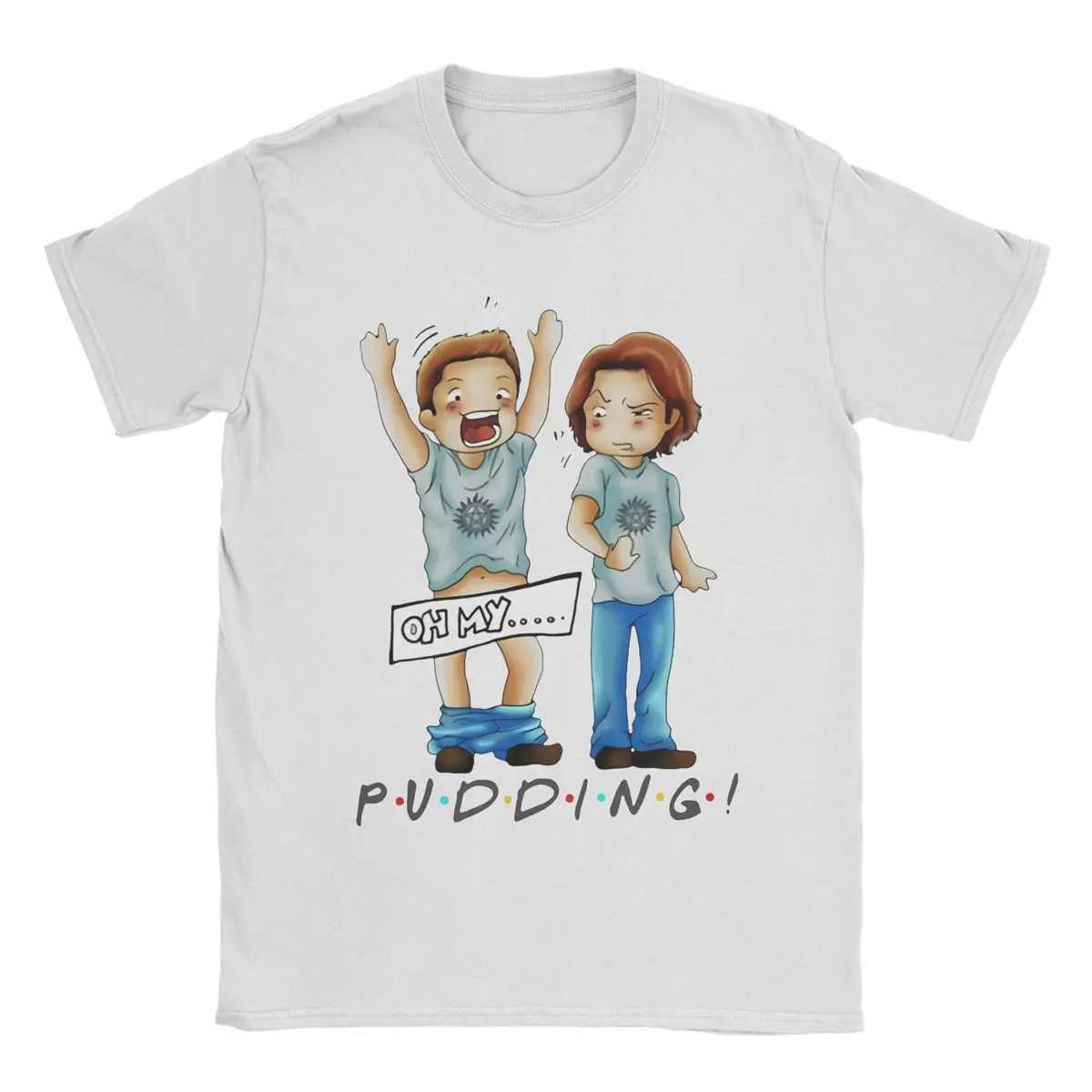Funny Pudding Dean Supernatural T-Shirt Men Round Neck Cotton T Shirts Short Slve T Shirt Gift Idea Clothing X250213