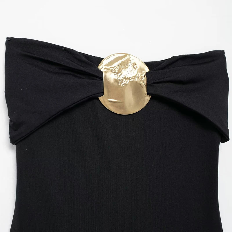 HXAO Woman Sexy Tops Bodysuit Women Black Red Sleeveless Thong Gold Glitter Bow Corset Off Shoulder Rave Bodysuits 250211