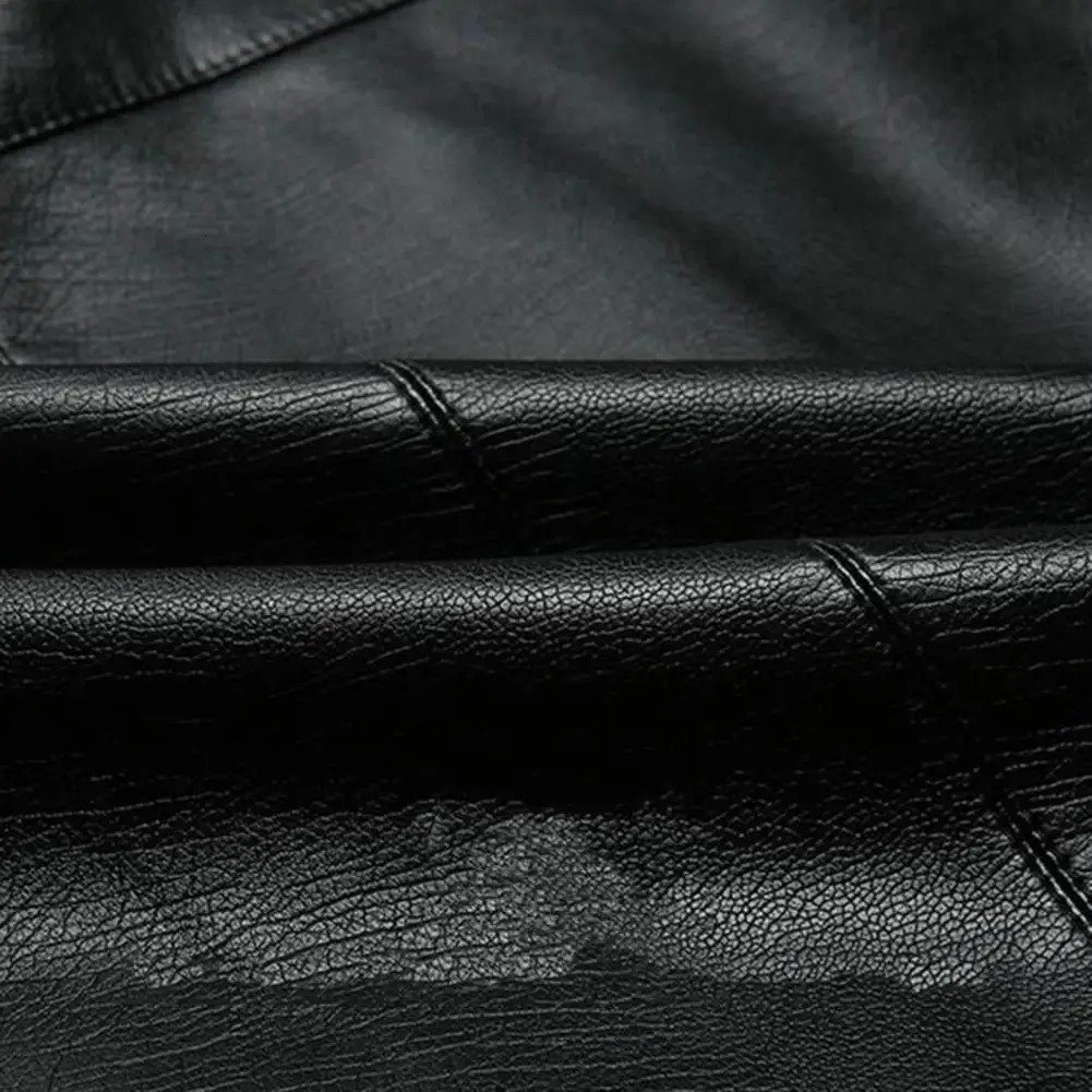 Mens Leather Suit Jacket Slim Blazer Pu Coat Fashion Leather Jacket Streetwear Casual Blazer Jackets Mens Outerwear Zipper Coat 250210