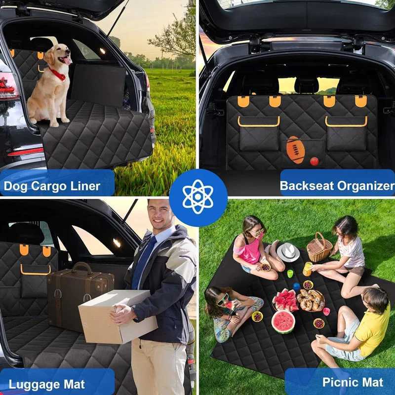 Dog Car Seat Covers Waterproof Dog Car Seat Cover Trunk Case Dog Car Transporter Travel Mat Pad Dog Carriers Hammock For Small Medium Large Dogs H2502