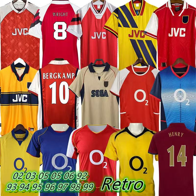2005 2006 HENRY BERGKAMP Mens RETRO Soccer Jerseys 2002 2004 97 PERSIE VIEIRA MERSON ADAMS Football Shirt Long Sleeve Uniforms 02 03 05 05 06 92 93 94 95 96 98 99