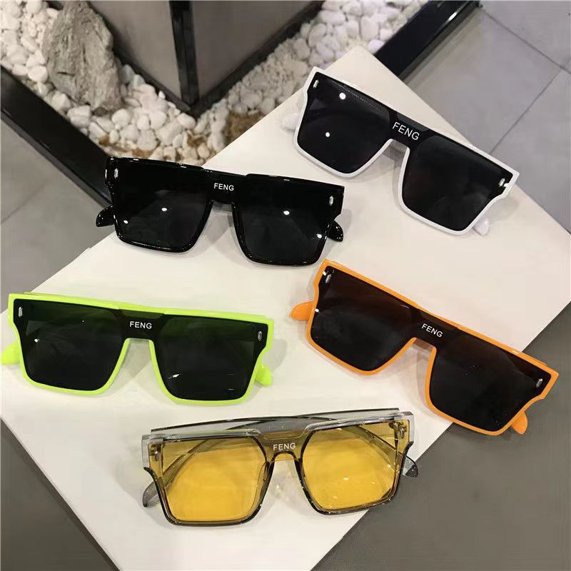 Multi color integrated sunglasses for women's casual sports sunglasses for men's technological sense