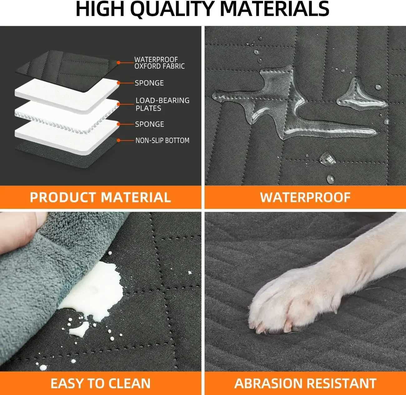 Dog Car Seat Covers Non Inflatable Car Bed Mattress for SUV Truck Back Seat Car Camping Extender for Dog Car Seat cover H250211