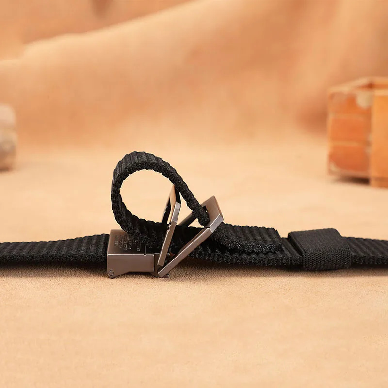 Men Belt Fashion Jeans for Military Sports Strap Nylon Webbing Fabric Tactical Army Canvas Casual 250114