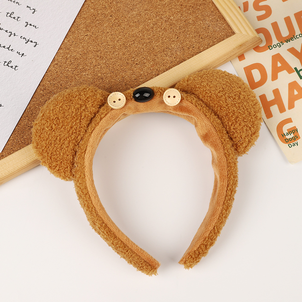 Soft Plush Furry Headband with Cute Animal Design for Kids