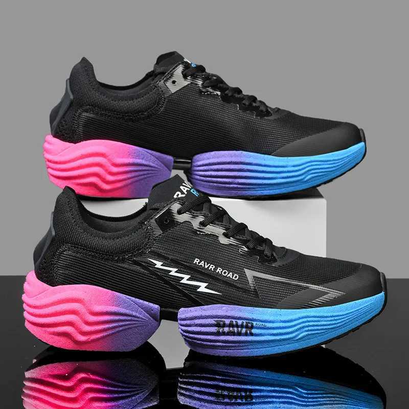 Air Cushion Mens Sports Running Shoes Casual Marathon Carbon Plate Breathable Ultralight Womens Comfort Athletic Sneakers Tenis Z250225