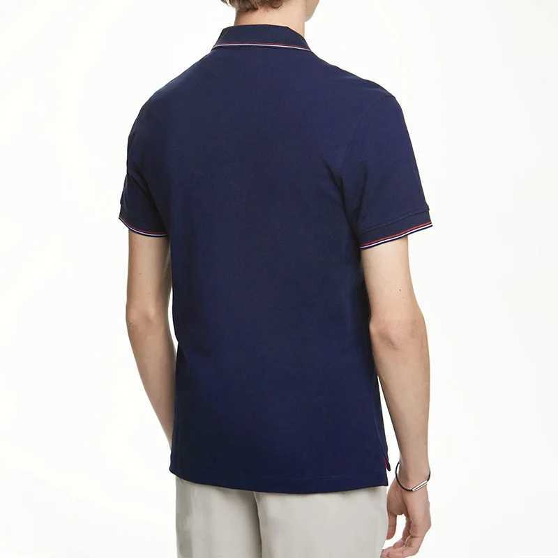 Mens Polo Tops Summer Fashion Business Men Pure Cotton Polo Top Casual Fashion Commuter Versatile Solid Color Mens Tops X250213