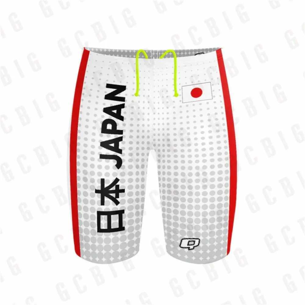 Korea Boy Jammers Sports Surf Shorts Mens Summer Trunks Swimwear Training Swim Shorts Trunks Swimsuits Beach Swimming Pants X250213