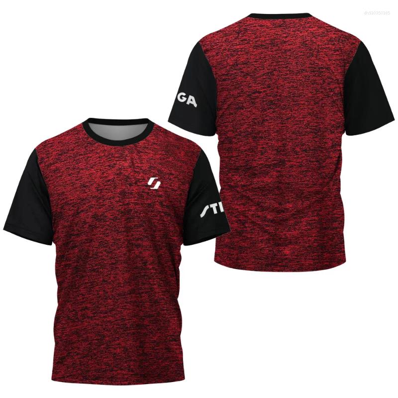 Mens T Shirts Summer Sports T-shirt Table Tennis Quick Drying Breathable Club Training Badminton