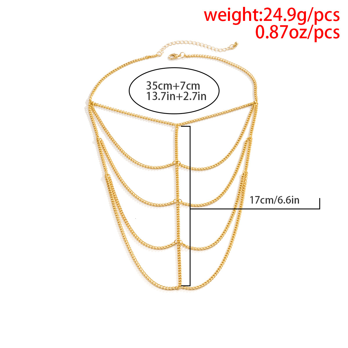 fashion Woman Jewelry multi-layer tassel exaggerated women designer arm chain jewelry