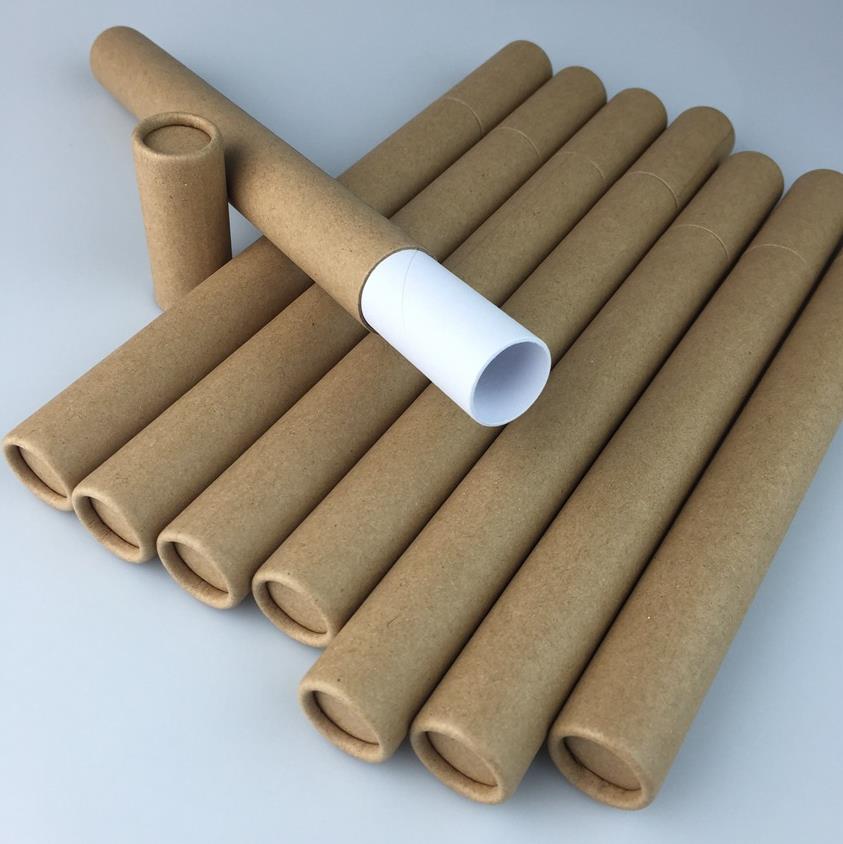 Packaging Boxes Kraft Paper Incense Tube Incense Barrel Small Storage Box for 10g 20g Joss Stick Convenient Carrying Papers perfume-tube ni268