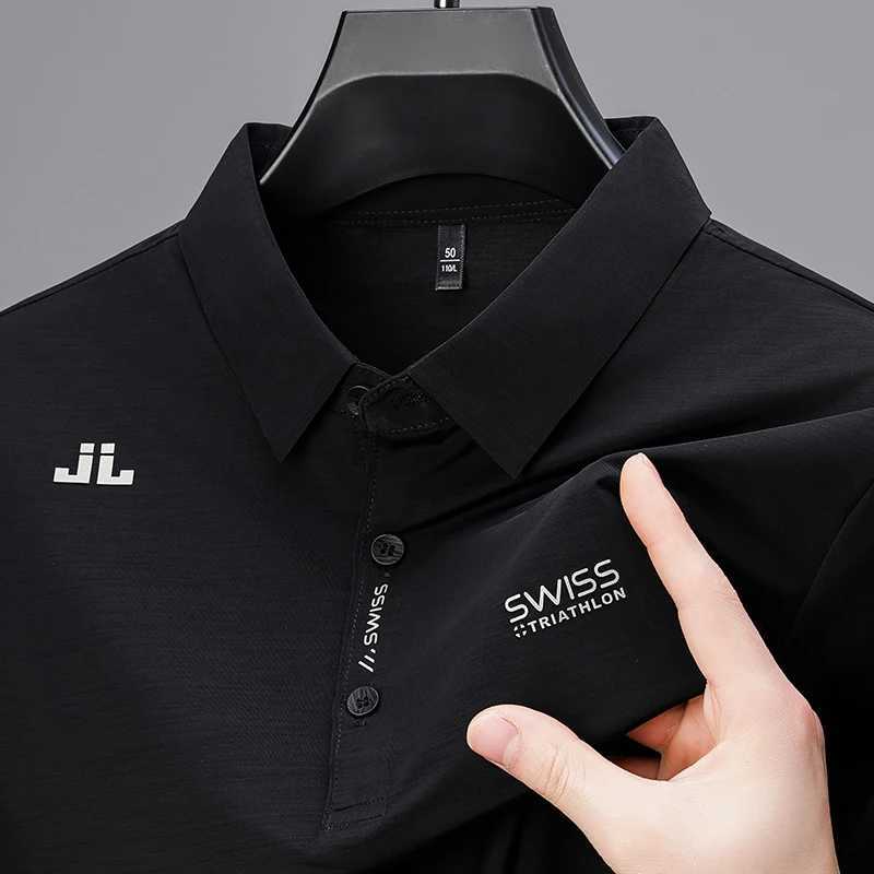 BROWON 2024 Summer 2024 Trends Polo Mens Shirt Short Sleeve Anti Wrinkle Turn Down Collar Thin Cool Business Tee Shirt Mens X250213