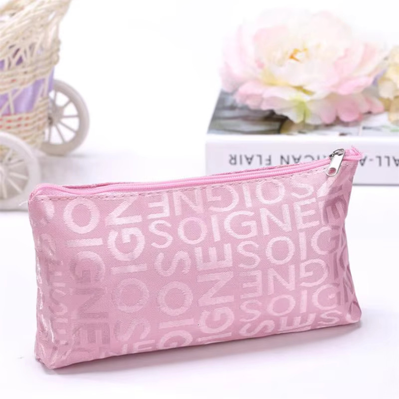 Women Cosmetic Bag Portable Cute Multifunction Beauty Zipper Travel Letter Makeup Bags Pouch Organizer Holder Toiletry swissmilitary