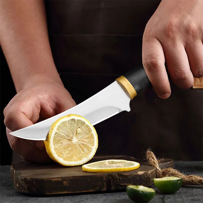 Boning KnifeStainless Steel Sharp Kitchen Knives for Cutting Vegetables and Peeling Fruit Meat Cleaver Beef Lamb 250211