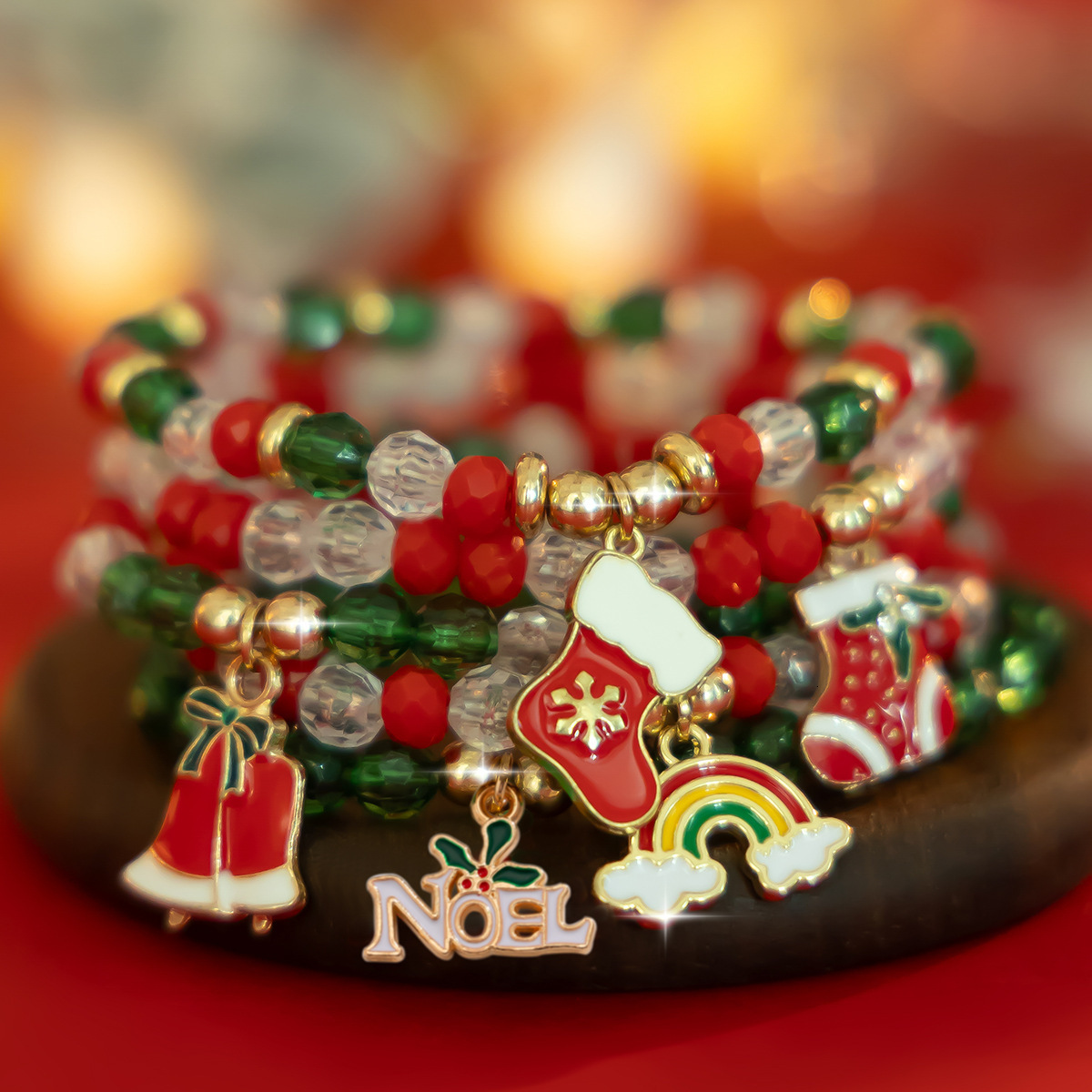 designer Jewelry Candy Soft Ceramic Wind Bead fashion Alloy Woman Bracelet Set