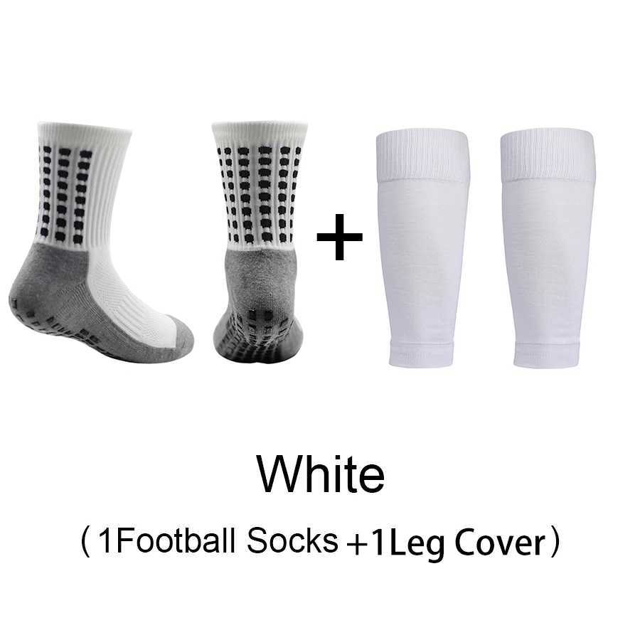 2 Piece Set High Quality Soccer Sports Grip Socks Leg Cover Kids Non-slip Basketball Football Socks Yoga OutdoorXJ250213