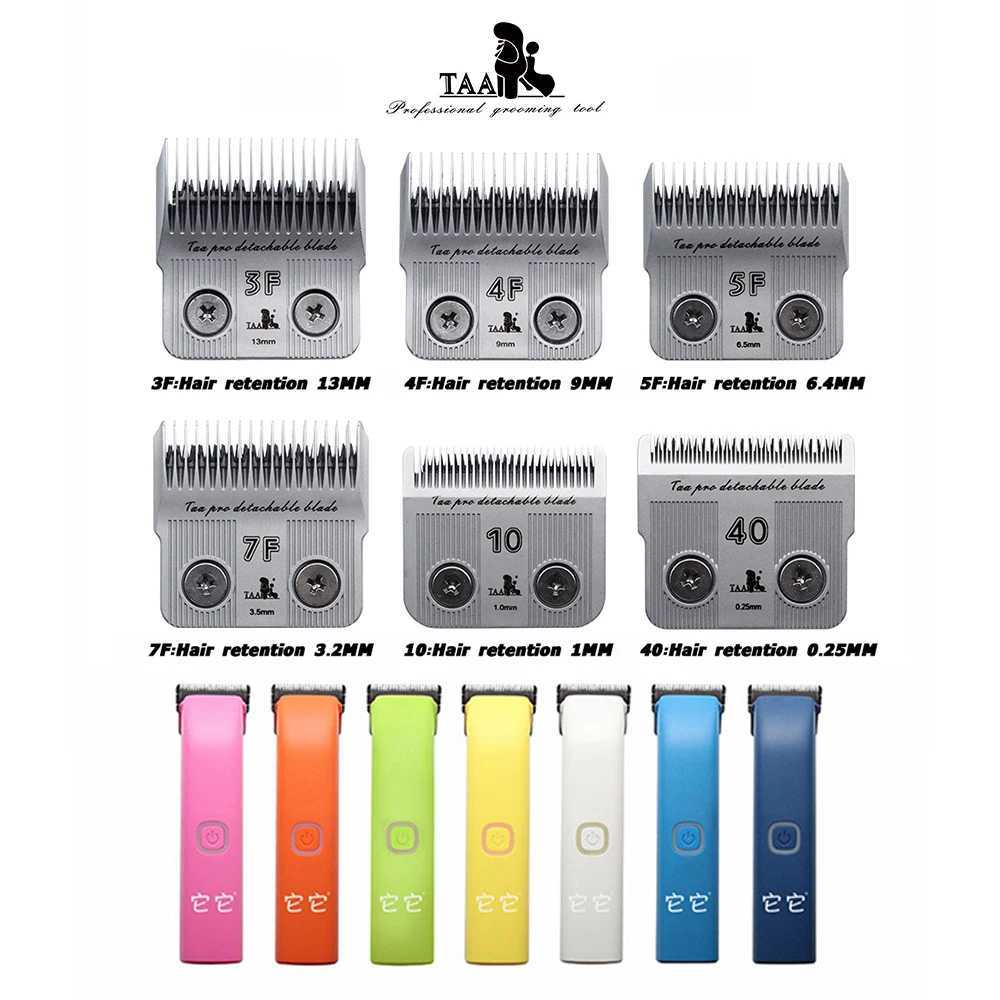 Others Dog Grooming TAA Dog Electric Clipper Set Professional Pet Beauty Clipper for Dog Hair Clipper Accessories Metal Steel Blade T1 H250212