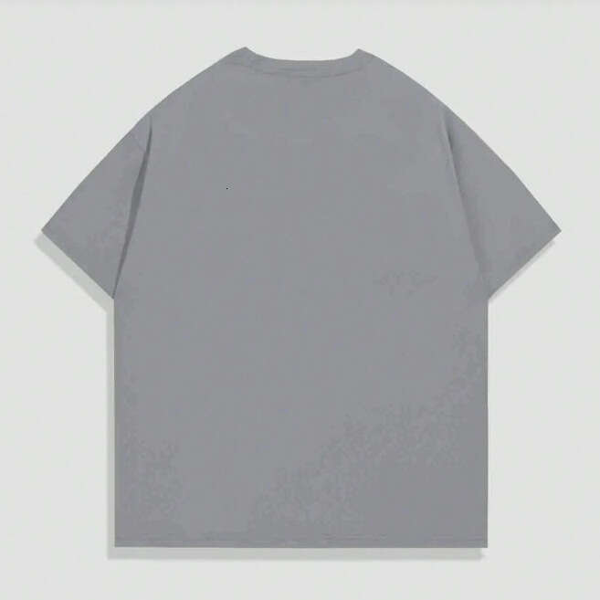 2025 Spring Fashion Men's and Women's Same Top Slimming Figure Printed Short Sleeve Small Round Neck T-shirt