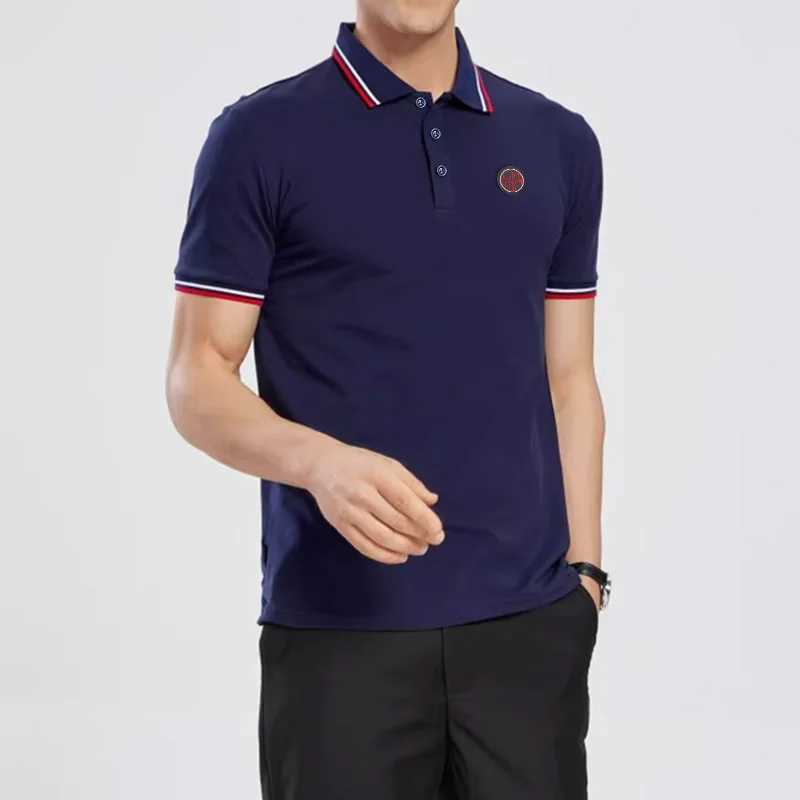 Mens Polo Tops Summer Fashion Business Men Pure Cotton Polo Top Casual Fashion Commuter Versatile Solid Color Mens Tops X250213