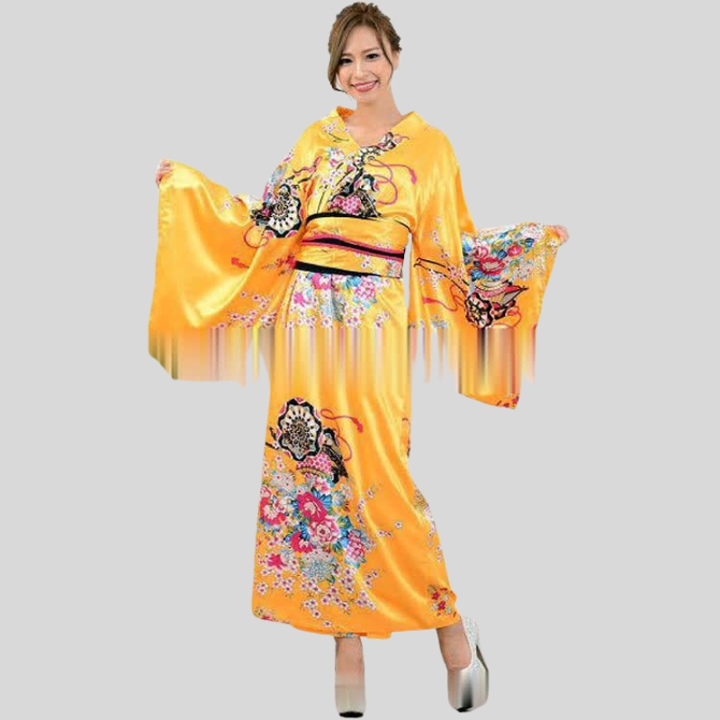 Japanese traditional women's dress yukata anime performance photo cosplay suit kimono stage performance costume