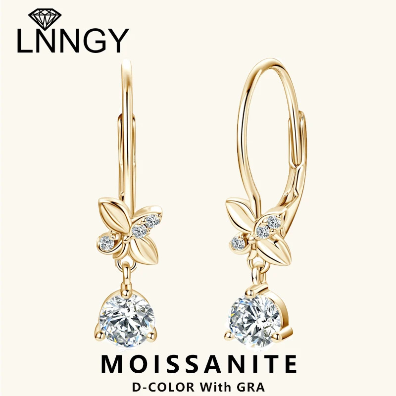 Lny Brinco Prata 925 sterling silver pendant earrings suitable for women girls flower pendant earrings wedding jewelry gifts 250109