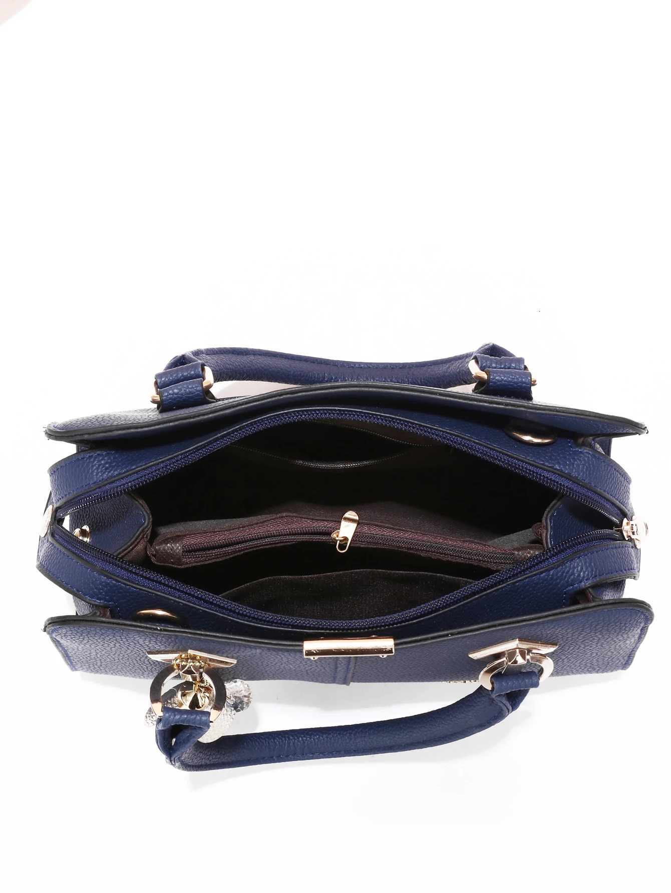 1pc Stylish Large Capacity Tote Handbag - Durable PU Leather Casual Chic Versatile Shoulder Crossbody Bag 250207