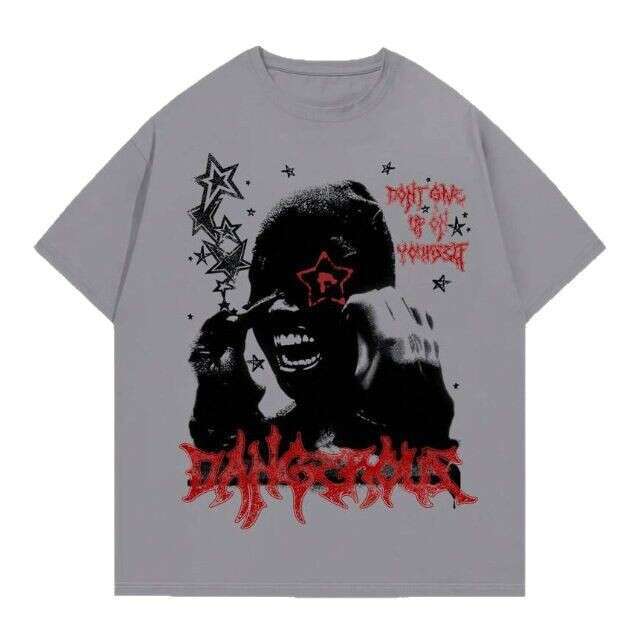 2025 Spring Fashion Men's and Women's Same Top Slimming Figure Printed Short Sleeve Small Round Neck T-shirt